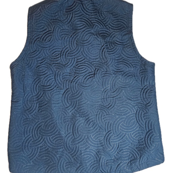 Pebble Beach Vest Womens XL Blue Dry-Luxe Performance Quilted Full Zip Golf - Picture 2 of 6